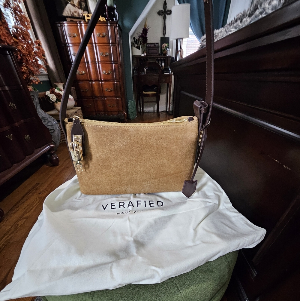 Verafied New York - Suede Shoulder Bag NWOT